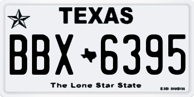 TX license plate BBX6395