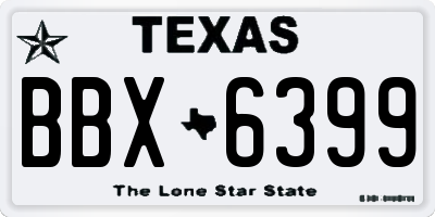 TX license plate BBX6399