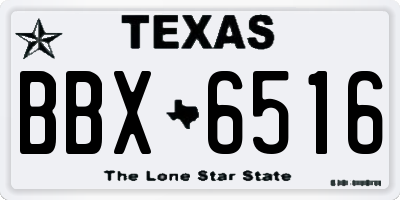 TX license plate BBX6516