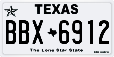 TX license plate BBX6912