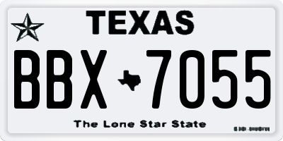 TX license plate BBX7055
