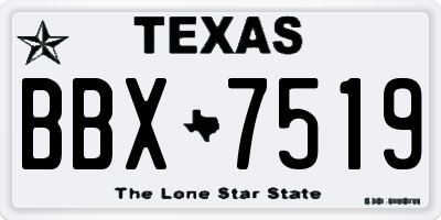 TX license plate BBX7519