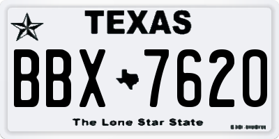 TX license plate BBX7620