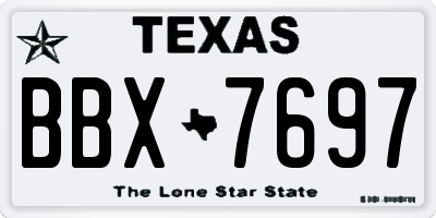 TX license plate BBX7697