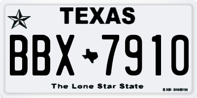 TX license plate BBX7910