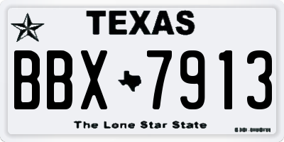 TX license plate BBX7913