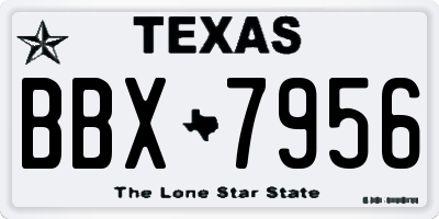 TX license plate BBX7956