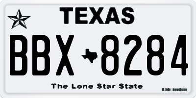 TX license plate BBX8284