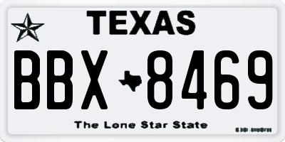 TX license plate BBX8469