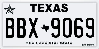 TX license plate BBX9069