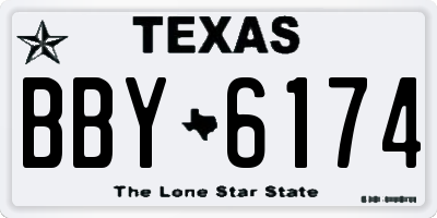 TX license plate BBY6174