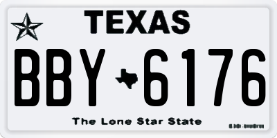 TX license plate BBY6176