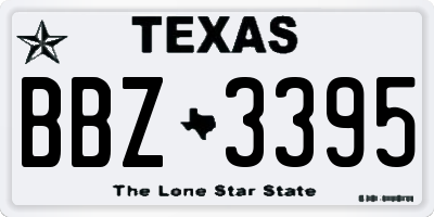 TX license plate BBZ3395
