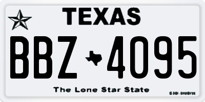 TX license plate BBZ4095