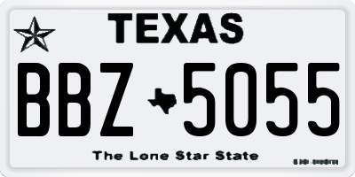 TX license plate BBZ5055