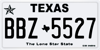 TX license plate BBZ5527