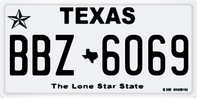 TX license plate BBZ6069