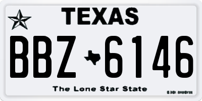 TX license plate BBZ6146