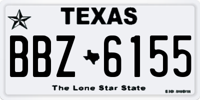 TX license plate BBZ6155