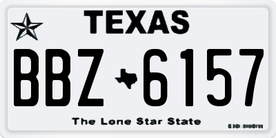 TX license plate BBZ6157