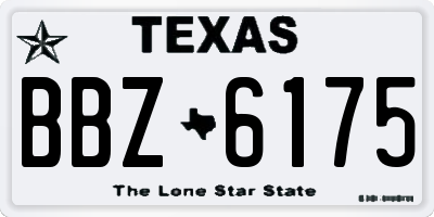 TX license plate BBZ6175