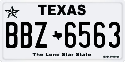 TX license plate BBZ6563