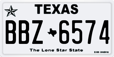 TX license plate BBZ6574