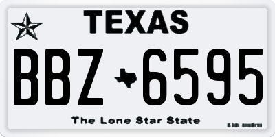TX license plate BBZ6595