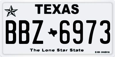 TX license plate BBZ6973
