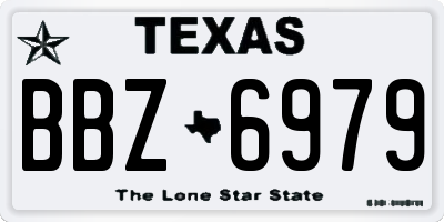 TX license plate BBZ6979