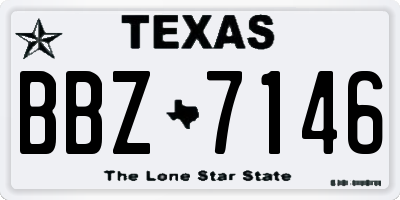 TX license plate BBZ7146