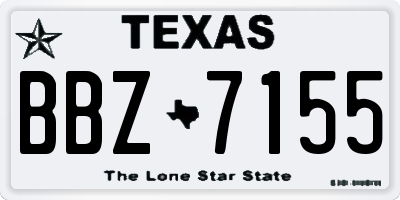 TX license plate BBZ7155