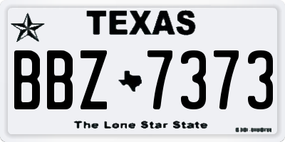 TX license plate BBZ7373