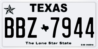 TX license plate BBZ7944