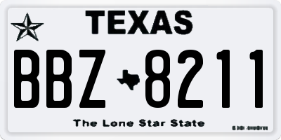 TX license plate BBZ8211