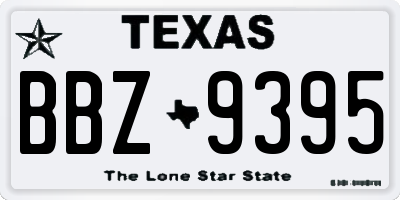 TX license plate BBZ9395
