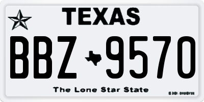 TX license plate BBZ9570