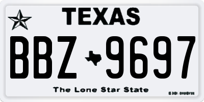 TX license plate BBZ9697
