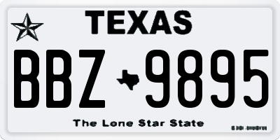 TX license plate BBZ9895