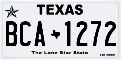 TX license plate BCA1272