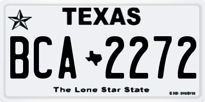 TX license plate BCA2272