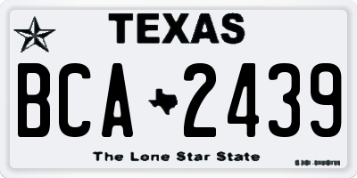 TX license plate BCA2439