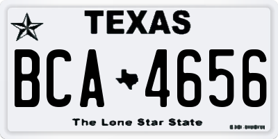 TX license plate BCA4656