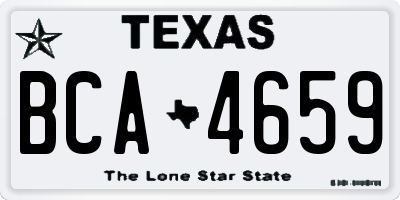 TX license plate BCA4659