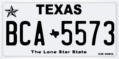 TX license plate BCA5573