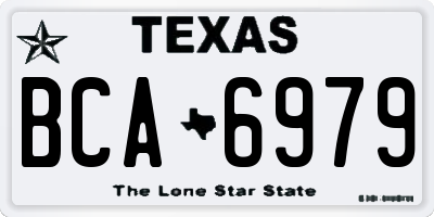 TX license plate BCA6979
