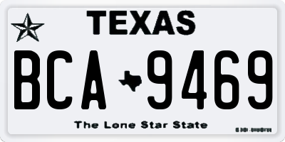 TX license plate BCA9469