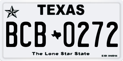 TX license plate BCB0272