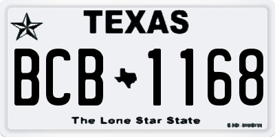 TX license plate BCB1168