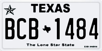 TX license plate BCB1484